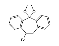 4-Brom-2,3:6,7-dibenzo-cycloheptatrienon-dimethylacetal结构式