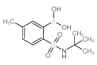 (2-(N-(TERT-BUTYL)SULFAMOYL)-5-METHYLPHENYL)BORONIC ACID structure