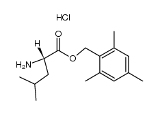 (S)-2,4,6-trimethylbenzyl 2-amino-4-methylpentanoate hydrochloride结构式