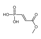 (3-methoxy-3-oxoprop-1-enyl)phosphonic acid Structure