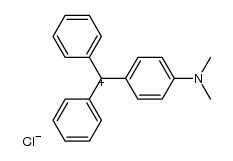 4-dimethylamino-tritylium, chloride结构式