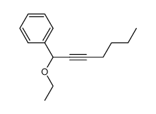 ethyl-(1-phenyl-hept-2-ynyl)-ether Structure