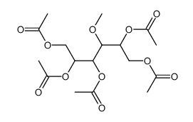 Galactitol, 3-O-methyl-, pentaacetate structure