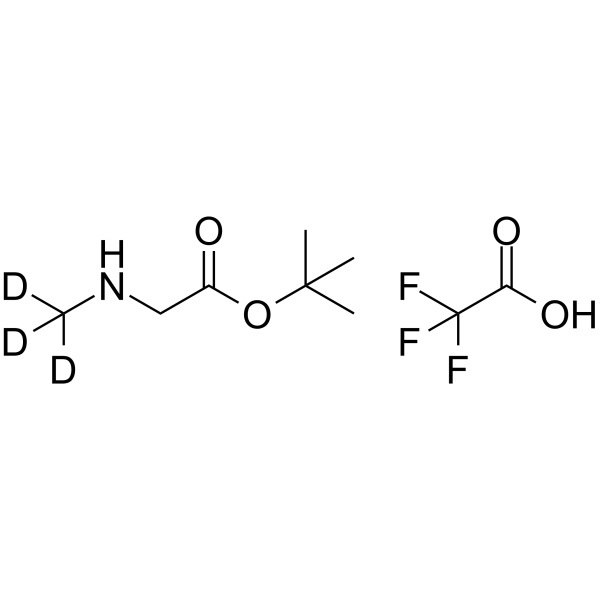 Sarcosine t-butyl ester-d3 TFA Structure