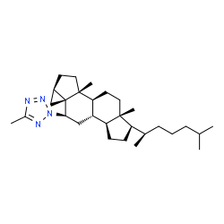 2-(3α,5-Cyclo-5α-cholestan-6β-yl)-5-methyl-2H-tetrazole结构式