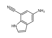 1H-Indole-7-carbonitrile,5-amino-结构式