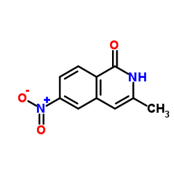 3-Methyl-6-nitro-1(2H)-isoquinolinone结构式