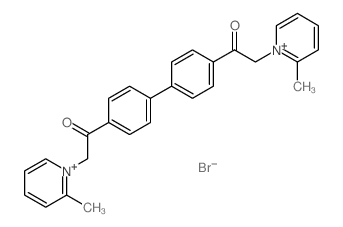 1,1′-(p′p′-BIPHENYLENEBIS(CARBONYL-METHYL))DI-2-PICOLINIUM DIBROMIDE structure