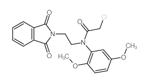 2-chloro-N-(2,5-dimethoxyphenyl)-N-[2-(1,3-dioxoisoindol-2-yl)ethyl]acetamide structure