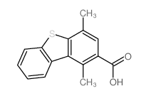 2-Dibenzothiophenecarboxylicacid, 1,4-dimethyl- Structure