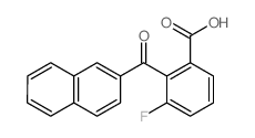 Benzoic acid,3-fluoro-2-(2-naphthalenylcarbonyl)-结构式