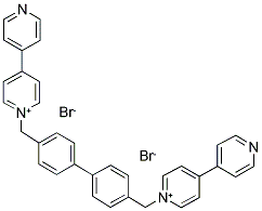 1,1'-[biphenyl-4,4'-diylbis(methylene)]bis(4,4'-bipyridinium) dibromide Structure