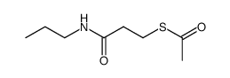3-(acetylthio)propanoyl n-propylamine Structure