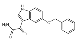 5-(Benzyloxy)indole-3-glyoxylamide structure