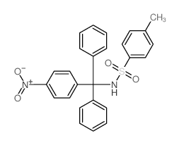 Benzenesulfonamide,4-methyl-N-[(4-nitrophenyl)diphenylmethyl]- Structure