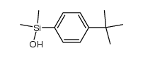 4-tert-butylphenyl(dimethyl)silanol结构式