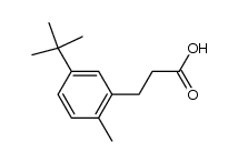 3-(5-tert-butyl-2-methylphenyl)propionic acid结构式