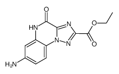 ethyl 7-amino-4,5-dihydro-4-oxo-1,2,4-triazolo[1,5-a]quinoxaline-2-carboxylate结构式