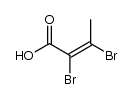 (Z)-2,3-Dibromo-2-butenoic acid structure