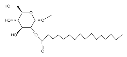 methyl 2-O-palmitoyl-α-D-glucopyranoside Structure