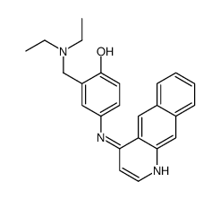 4-(benzo[g]quinolin-4-ylamino)-2-(diethylaminomethyl)phenol Structure