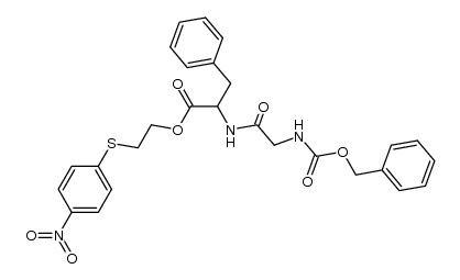 2-((4-nitrophenyl)thio)ethyl 2-(2-(((benzyloxy)carbonyl)amino)acetamido)-3-phenylpropanoate结构式