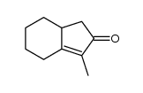 2,3,4,5,6,7-hexahydro-1-methyl-3aH-inden-2-one结构式