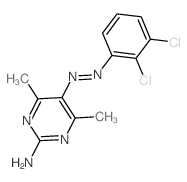 5-(2,3-dichlorophenyl)diazenyl-4,6-dimethyl-pyrimidin-2-amine Structure