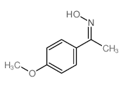 Ethanone,1-(4-methoxyphenyl)-, oxime Structure