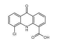 9-Oxo-5-chloracridon-4-carbonsaeure结构式