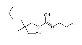 [2-ethyl-2-(hydroxymethyl)hexyl] N-propylcarbamate Structure