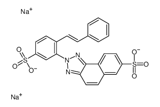 disodium 2-[4-styryl-3-sulphonatophenyl]-2H-naphtho[1,2-d]triazole-7-sulphonate结构式