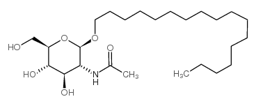 HEPTADECYL 2-ACETAMIDO-2-DEOXY-BETA-D-GLUCOPYRANOSIDE Structure