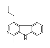 1-methyl-4-propyl-9H-pyrido[3,4-b]indole结构式