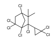 1,3,4,5,5-pentachloro-3-(2,2-dichlorocyclopropyl)-2,2-dimethylbicyclo[2.2.1]heptane结构式