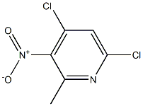 4,6-二氯-2-甲基-3-硝基吡啶结构式