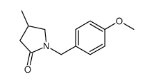 1-[(4-methoxyphenyl)methyl]-4-methylpyrrolidin-2-one结构式