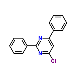 4-氯-2,6-二苯基嘧啶结构式