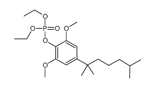 4-(1,1,5-trimethylhexyl)-2,6-dimethoxyphenyl diethyl phosphate Structure