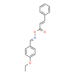 1-([(CINNAMOYLOXY)IMINO]METHYL)-4-ETHOXYBENZENE Structure