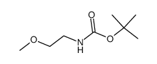 tert-butyl 2-methoxyethylcarbamate Structure