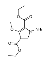 diethyl 1-amino-3-methoxypyrrole-2,4-dicarboxylate结构式