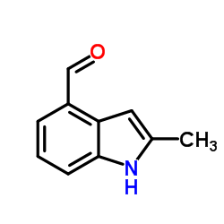 1H-Indole-4-carboxaldehyde,2-methyl- Structure