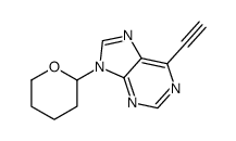 6-ethynyl-9-(oxan-2-yl)purine结构式