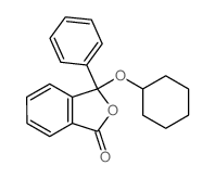 3-cyclohexyloxy-3-phenyl-isobenzofuran-1-one结构式