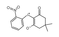 2-[o-Nitro-phenyl-iodonio]-dimedon-betain Structure