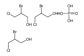 Phosphoric acid tris(2-bromo-3-chloropropyl) ester结构式