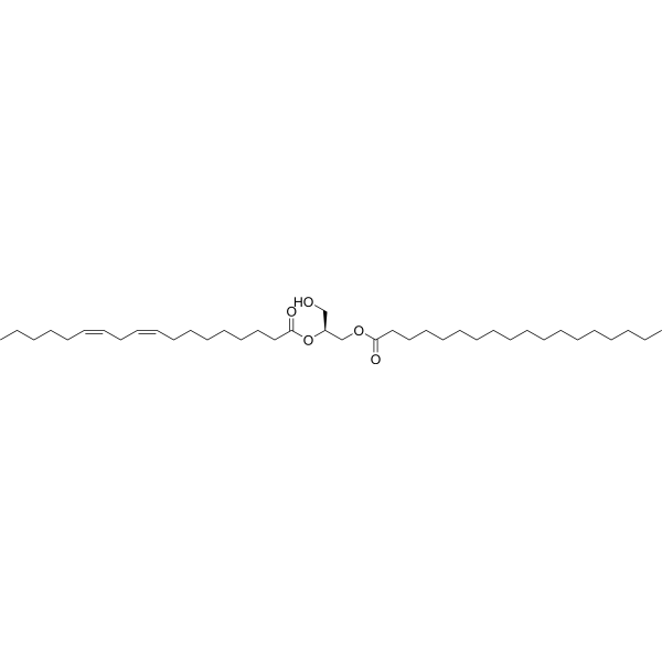 1-stearoyl-2-linoleoyl-sn-glycerol Structure