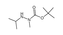 1 -methyl-2-(1 -methylethyl)hydrazinecarboxylic acid, 1,1-dimethylethyl ester Structure