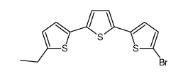 2-bromo-5-[5-(5-ethylthiophen-2-yl)thiophen-2-yl]thiophene结构式